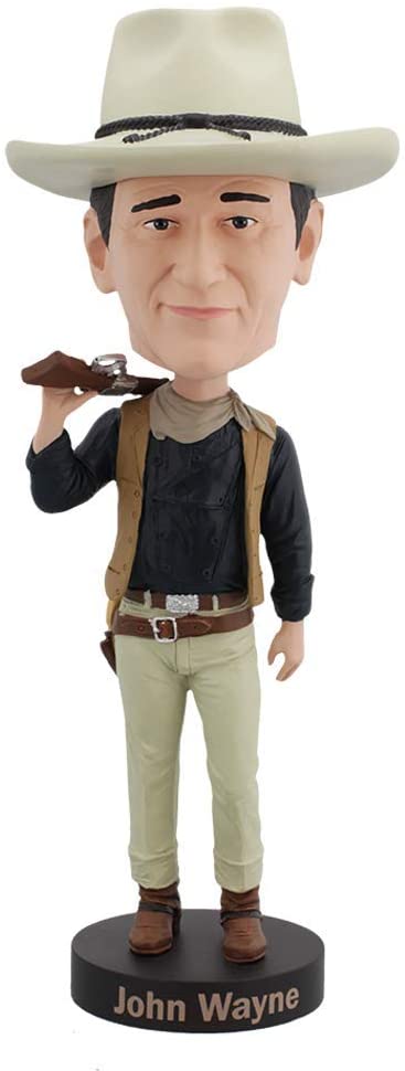 Royal Bobbles John Wayne Cowboy Bobblehead, Premium Polyresin Lifelike Figure, Unique Serial Number, Exquisite Detail