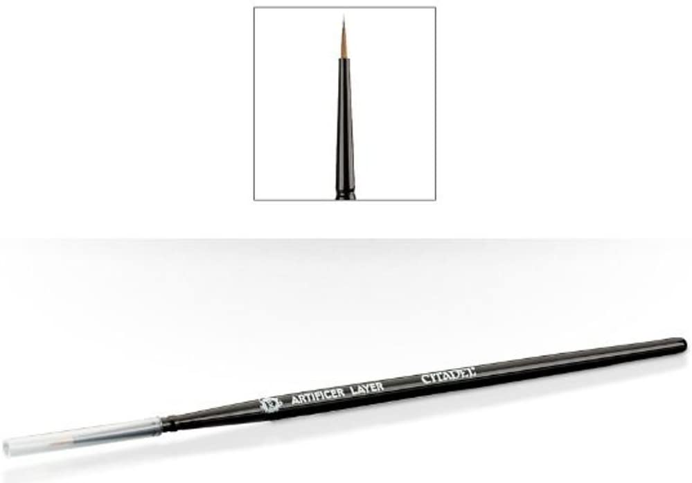 GAMES WORKSHOP 99199999054 Artificer Layer Brush, X-Small, brown