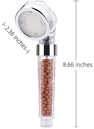 Shower Head Led 7 Colour Changing, High Pressure Water Saving Softener Filtered Shower Head for Fixing Dry Skin Hair - Image 3