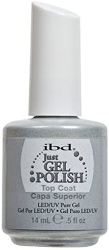IBD Just Gel Polish Top Coat LED and UV Pure Gel 14ml, Grey, 14 ml (Pack of 1)