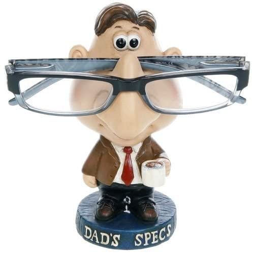 Hunky Dory Gifts Novelty Comic Specs Holder Dad`s Reading Glasses Sunglasses Spectacles Stand, Multicolor, 15cm x 7cm