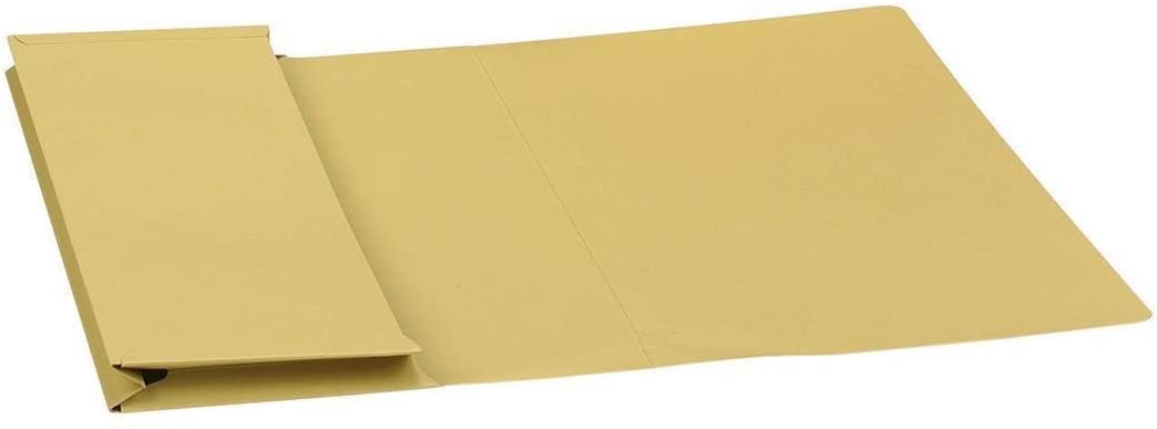 Exacompta, Ref PW2-YLWZ, Guildhall, Full Flap Pocket Wallet, 35x 24.2cm, Holds A4 & Foolscap Documents