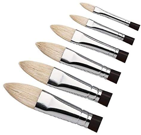 Winsor & Newton Azanta Black Brush for Oil and Acrylic Painting Wood, Transparent, Filbert - 17mm Nr. 10 - Image 2