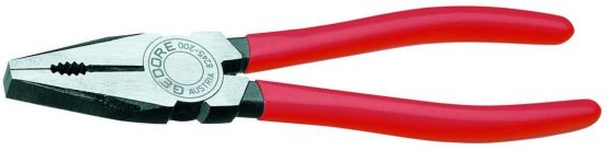 GEDORE Combination pliers for cutting/holding/twisting, Long cutting edges, Non-slip handles, European pattern, Length 200 mm, 8245-200 TL