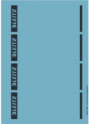 Leitz PC Printable Self Adhesive Spine Labels for Standard 80 mm Lever Arch Files, Wide and Short, 61.5 x 192 mm, Paper