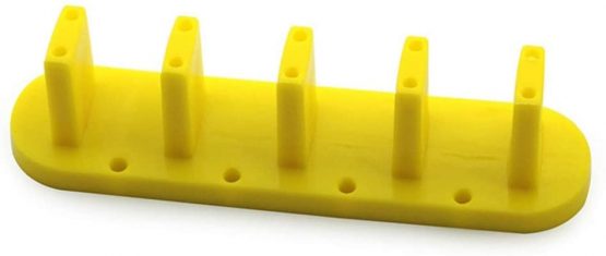 3 pcs False Nail Art Tips Practice Display Stand Tool for Gel Nail Polish DIY Nail Training Tools WITH 10 pcs Nail Tips (Yellow) - Image 3
