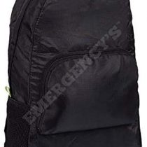 Foldable Ripstop Backpack, Ultralight, Medium Capacity, Holstered, Black, EMS, Elite Bags