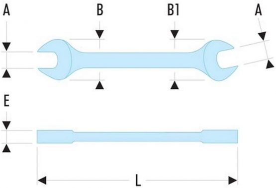 Facom 44. 1/2 x9/16 – Spanner 1/2 x9/16 - Image 2