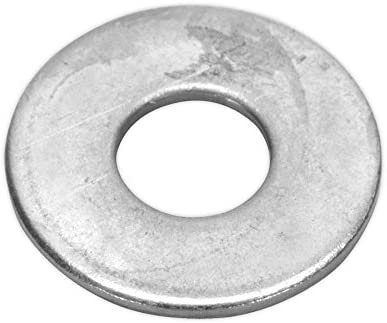 Sealey FWC821 Flat Washer M8 x 21mm Form C BS 4320 Pack of 100, Silver