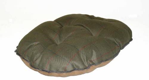 Danish Design Hunter Tweed Brown Machine Washable Dog/Puppy Quilted Mattress 35 Inch, Green, 83 x 56 x 20 cm (L x W x H)