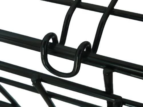 Ellie-Bo Black Deluxe XXL 48-inch Folding 2-Door Dog Cage/Crate with Metal Tray and Dog Bed Mat, 122 cm L x 79 cm W x 86 cm H - Image 4