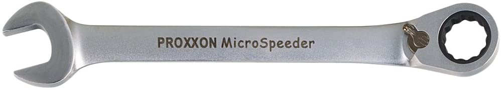 Proxxon Single Ratchet Wrench MicroSpeeder with Reverse Lever 21 mm, Silber
