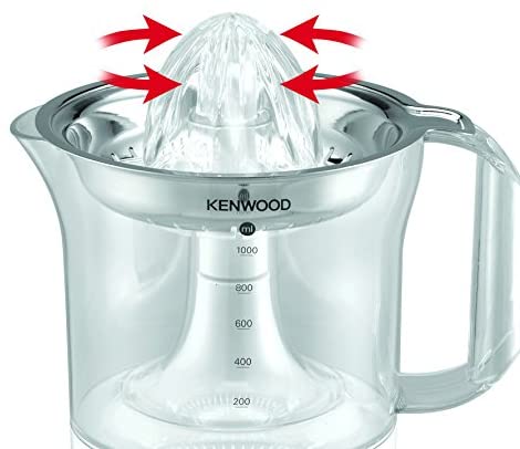 Kenwood JE 290 True-Serie / Zitruspresse / 1,0 Liter / Edelstahlsieb / 40 Watt / Weiß (Renewed), White - Image 2