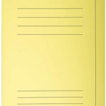 Exacompta - Ref. 235005E - Super 210 Printed 3 Flap Folders, 210 gsm, A4 - Canary Yellow, Pack of 50