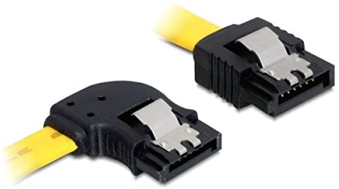 DeLOCK Right-Angled Cable SATA/6GB/s yellow 0,3 m