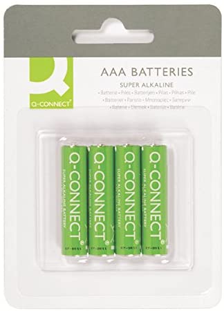 Q-Connect AAA Battery (Pack of 4) KF00488, green