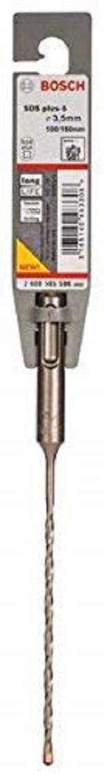 Bosch 2608585596 SDS-Plus-5 Hammer Drill Bits, Grey, 3.5mm x 100mm x 160mm