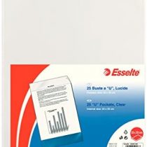Esselte U Pocket Folders Polished, Folio in PP Clear 23x33 Transparent