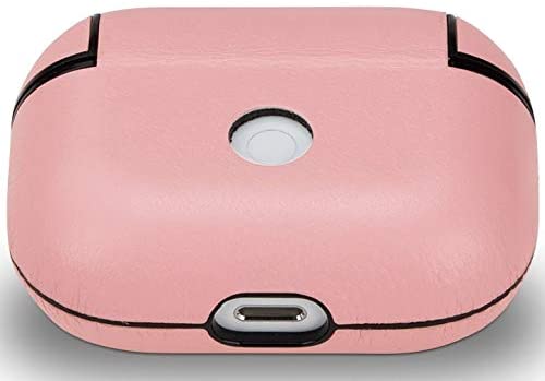 StilGut Leather Case Compatible with AirPods Pro, Front LED Visible Slim Cover, Rose Nappa - Image 4