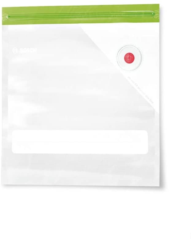 Bosch - Vacuum Bag, Blenders with Packaging Pump (VitaMaxx, ErgoMixx and MaxoMixx), 1.2 liters, MSZV0FB1, Clear, Green