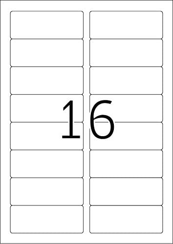 HERMA Self Adhesive Clothing Labels, 16 Labels per A4 Sheet, 20 Sheets, 88.9 x 33.8 mm, 320 Labels - Image 2