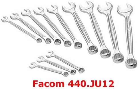 Facom Combination Wrench Set, White