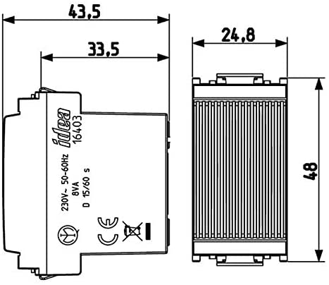 VIMAR IDEA Series Bell - 230 V 50 Hz Grey - Image 2