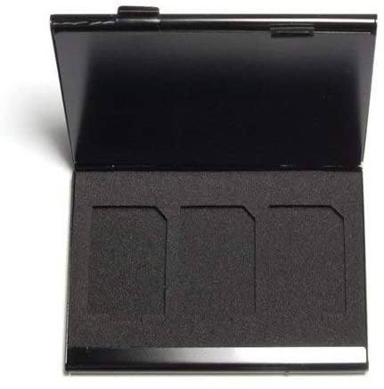 Assecure Aluminium Metal 6 SD SDHC Memory Card Protective Hard Carry Case holder