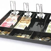 GUANHE Cash register box New Classify store Cashier coin Drawer box cash drawer tray (5 Compartments)
