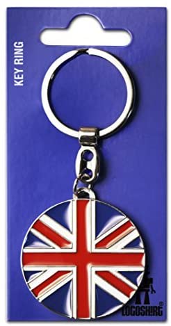 Logoshirt® UK I Flag I Union Jack I Key-Ring I Metal I Original Licensed Design, Multicolour