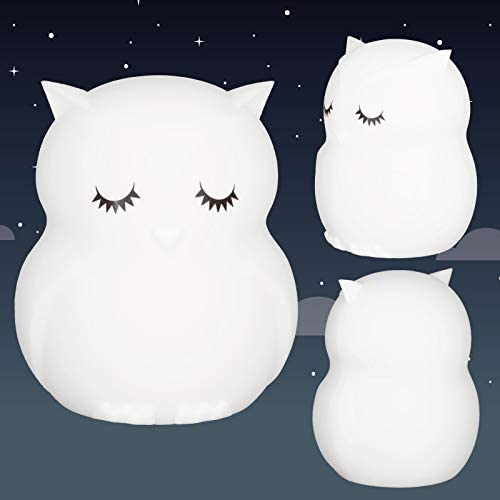 Ulysse Owl Night Light, White, 1 Unité (Lot de 1)