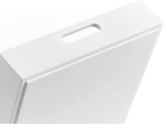 Zeller White Bamboo Storage Box, ca. 30 x 27 x 6 cm - Image 4
