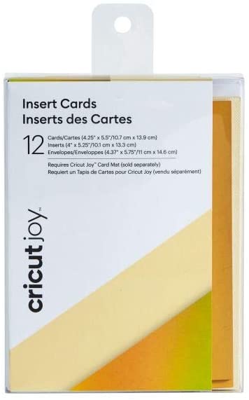 Cricut Insert Cards, Cream Holographic, Joy