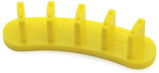 3 pcs False Nail Art Tips Practice Display Stand Tool for Gel Nail Polish DIY Nail Training Tools WITH 10 pcs Nail Tips (Yellow) - Image 2