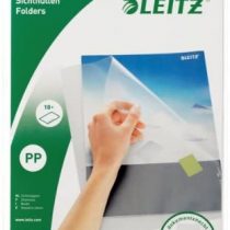 Leitz Standard Folders A4 Grained Polypropylene Pack of 10 Transparent