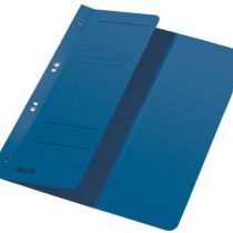 Esselte Leitz Hole Punched Folders 1/2 Front Cover-A4–Manila Cardboard-Blue