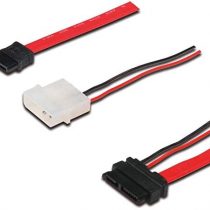 Premium Cord SATA 13-Pin/M SATA 7-Pin Connection Cable - L-Type/M + 4-Pin Power Supply