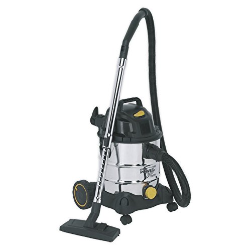 Sealey Pc200Sd110V Vacuum Cleaner Industrial Wet & Dry 20Ltr 1250W/110V, White