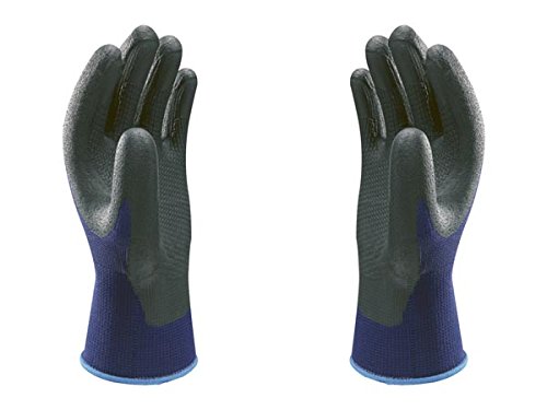 Work Glove Legers, Perfect Adherence - Size 9/XL, Blue w/ black palm, XL (Pack of 1)