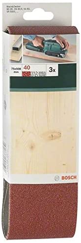 Bosch DIY Schleifband verschiedene Materialien für Bandschleifer (3 Stück, Körnung 40), 75x508mm - Image 2