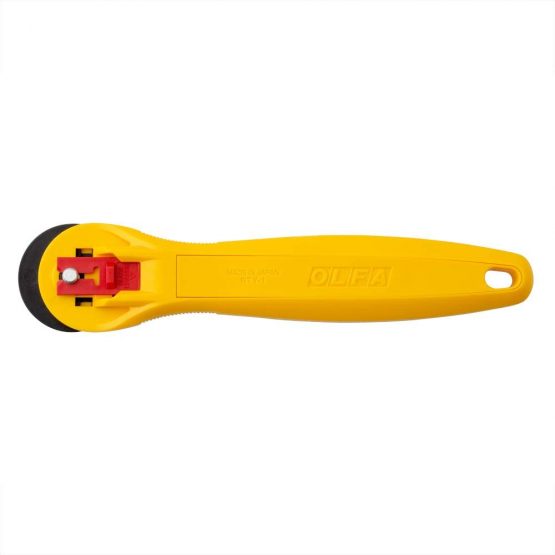 Olfa 28mm Small Rotary Cutter, Yellow - Image 2