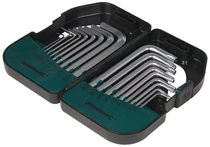 Silverline Hex / T9 -T50 Key Set 18pce (341662), Chrome