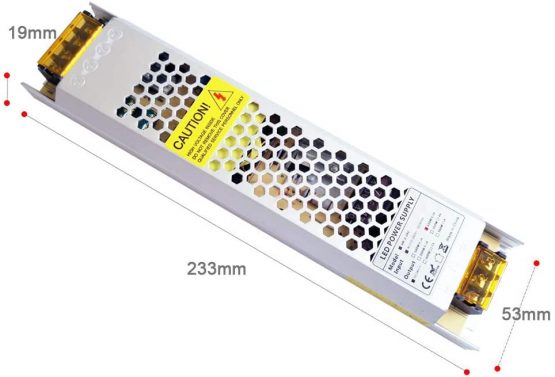 YAYZA! 1-Pack Compact Ultra-Slim IP20 24V 6.25A 150W Low Voltage LED Driver Transformer Module Universal AC DC Switching Power Supply Indoor Adapter - Image 2