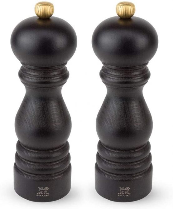 Peugeot 2/23461 Paris Duo u'select Salt & Pepper Mill Set 18cm, Wood, Chocolate, 5.7x5.7x18 cm