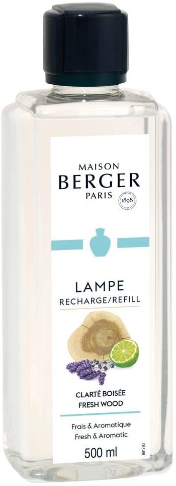LAMPE BERGER Reves De Fraicheur/Dreams of Freshness Refill, Glass, Clear, 500 ml, 500, 500 ml (Pack of 1)