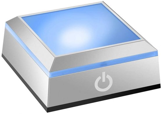 ERWEI LED Light Base Show Stand Display Plate with Sensitive Touch Switch for 3D Laser Crystal Glass Art