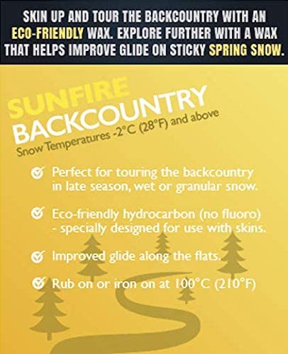 Datawax Sunfire Hydrocarbon Ski and Snowboard Wax, Yellow, 110g - Image 3