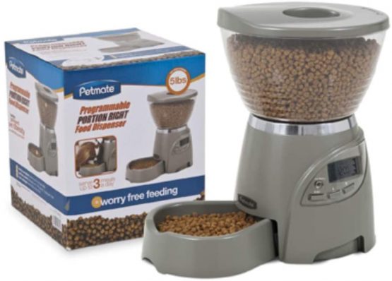 Petmate Portion Right Programmable Pet Feeder, 2.25 Kg, Brushed Nickel - Image 3