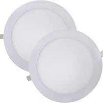 Led Atomant Pack of 2 Round LED Recessed Downlights, 18 W, Neutral White (4500 K), 1600 Actual Lumens, Driver Included, 225 mm