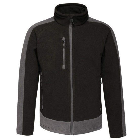 Regatta Professional Contrast Quick Drying 300g Fleece, Black/Sealgr, 4XL - Image 2